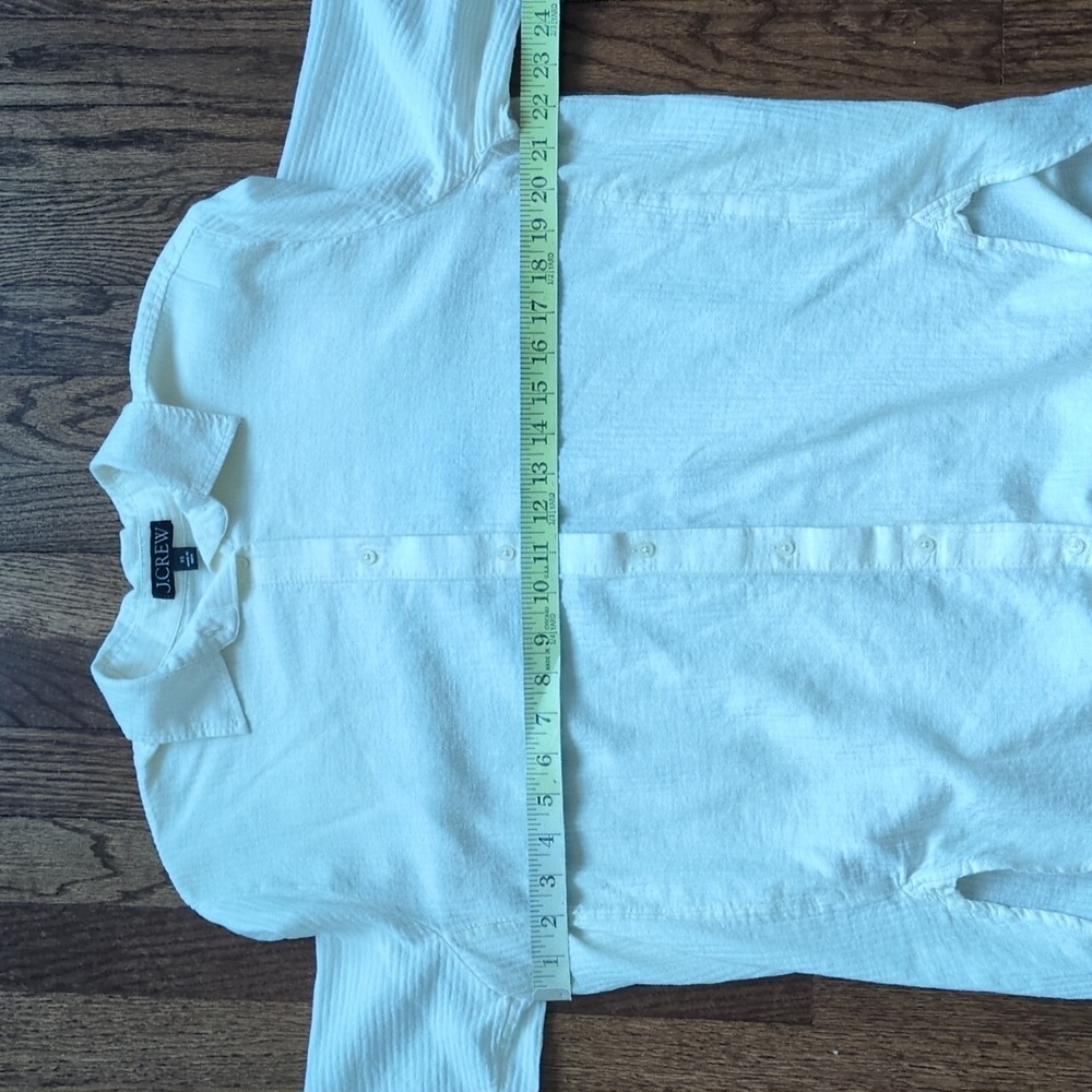 J. Crew Airy Gauze Beach Button Up Shirt - Picture 4 of 5